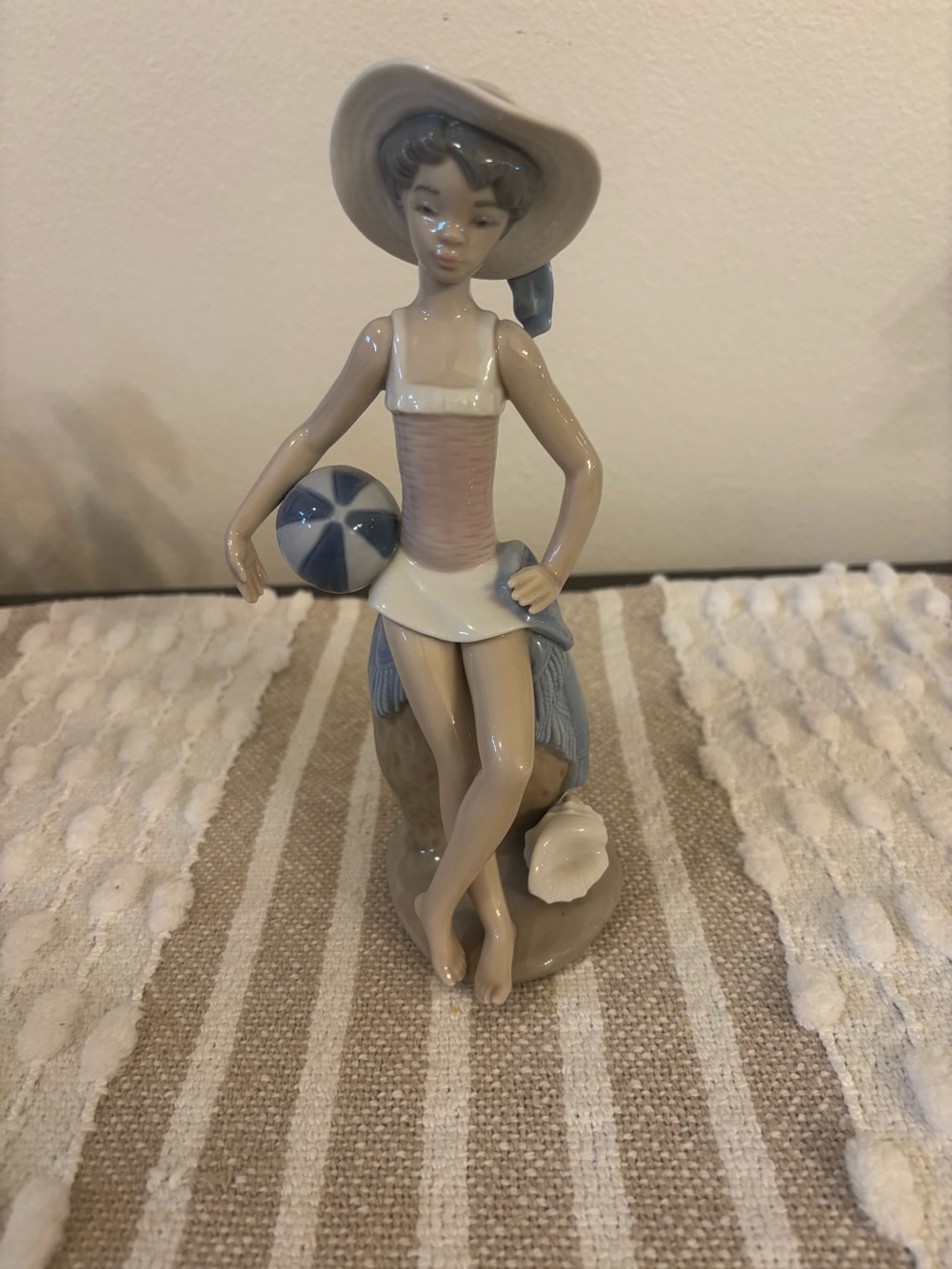 Lladro Beach Ball Girl Figurine